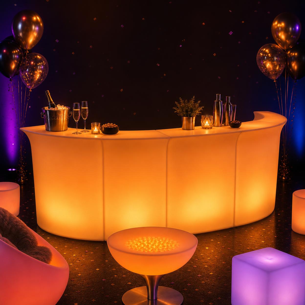LED bar sfeer verlicht evenement
