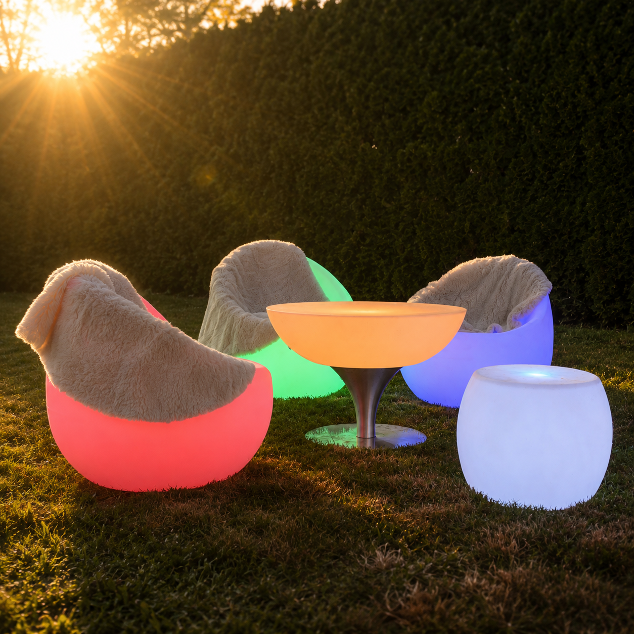 LED lounge sfeer opstelling voor intiem feest Enschede
